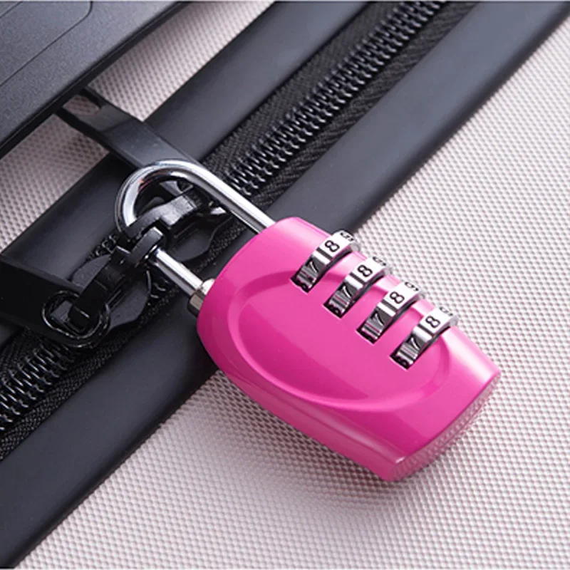 Zinc Alloy Metal Mini Combination Lock for Zipper Luggage Bag Wardrobe Toolbox 4 Digit Padlock Drawer Locks