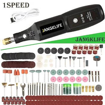 USB Akülü Döner Alet Kiti Ağaç İşleme Gravür Kalem DIY Takı Için Metal Cam Mini Kablosuz Matkap USB Akülü Döner Alet