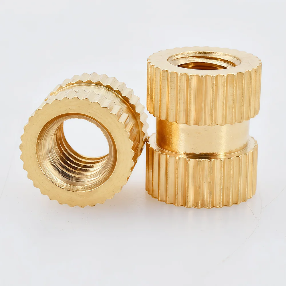 Brass insert nut M1 M1.2 M1.4 M1.6 M2 M2.5 M3 M4 M5 M6 M8 M10 Embedment Injection Molding Brass Knurled Thread Inserts Nuts