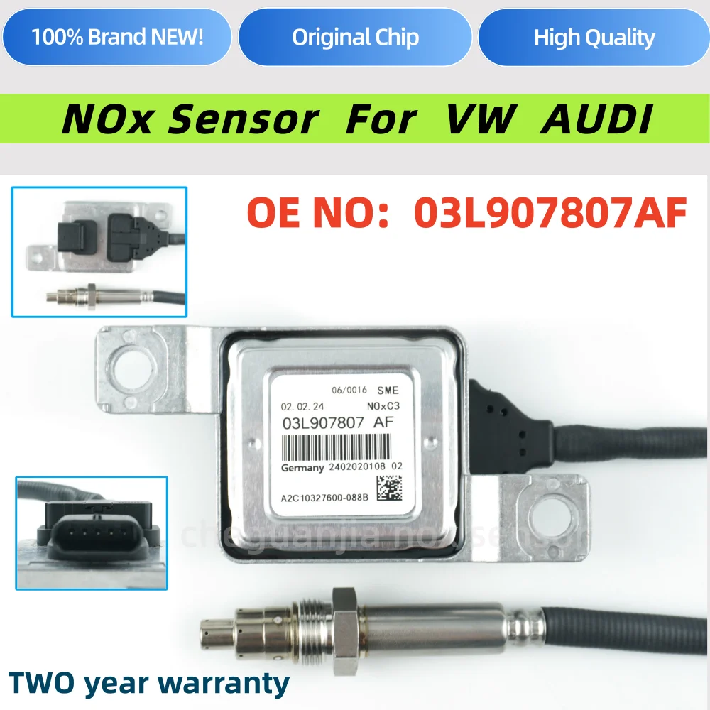 

03L907807AF 03L907807 AF Nitrogen Oxygen NOx Sensor 12V for Per Volkswagen Passat 2.0L 2012-2015 sensore diossid