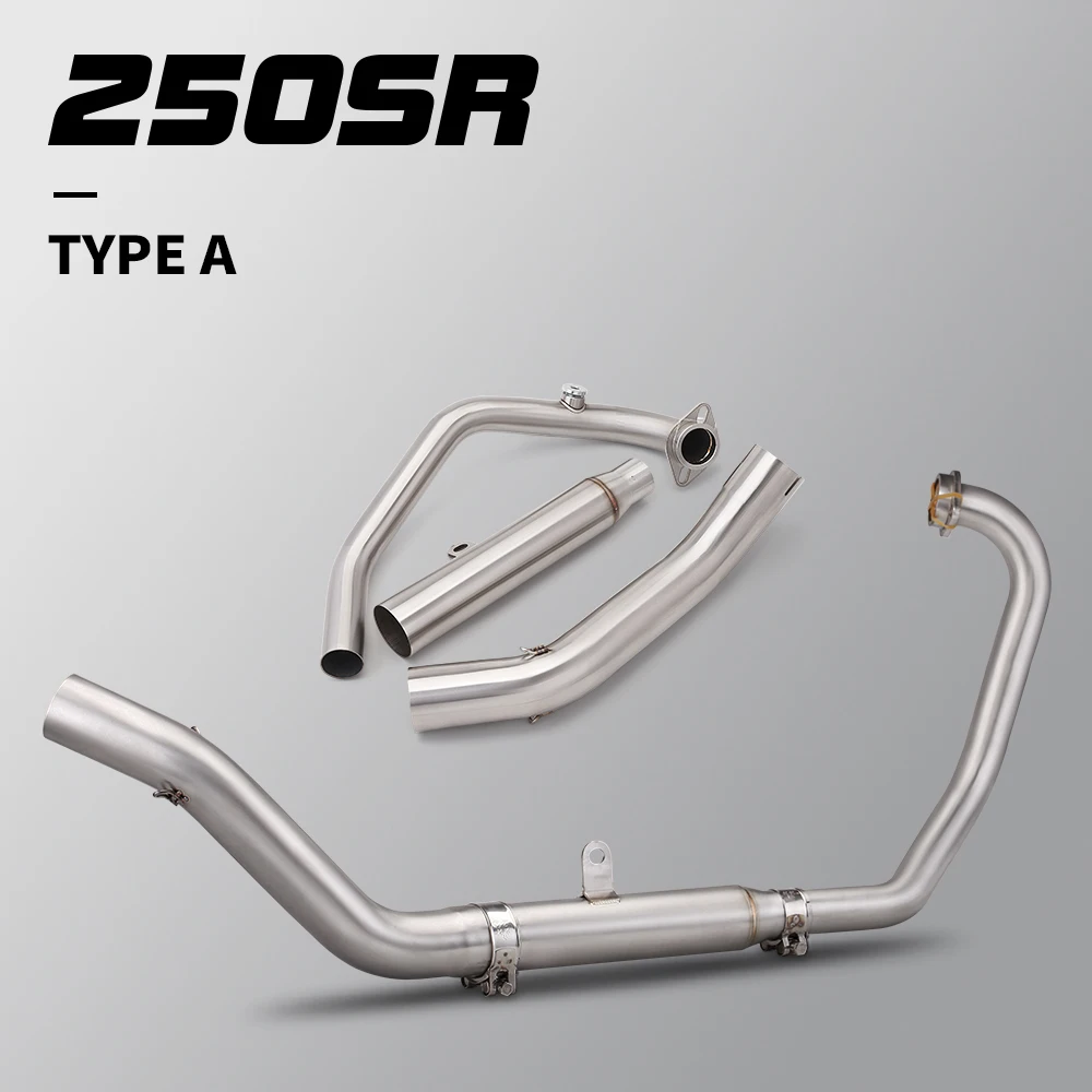 

For CFmoto 250SR/300NK motorcycle exhaust system front connecting pipe stainless steel 51MM caliber