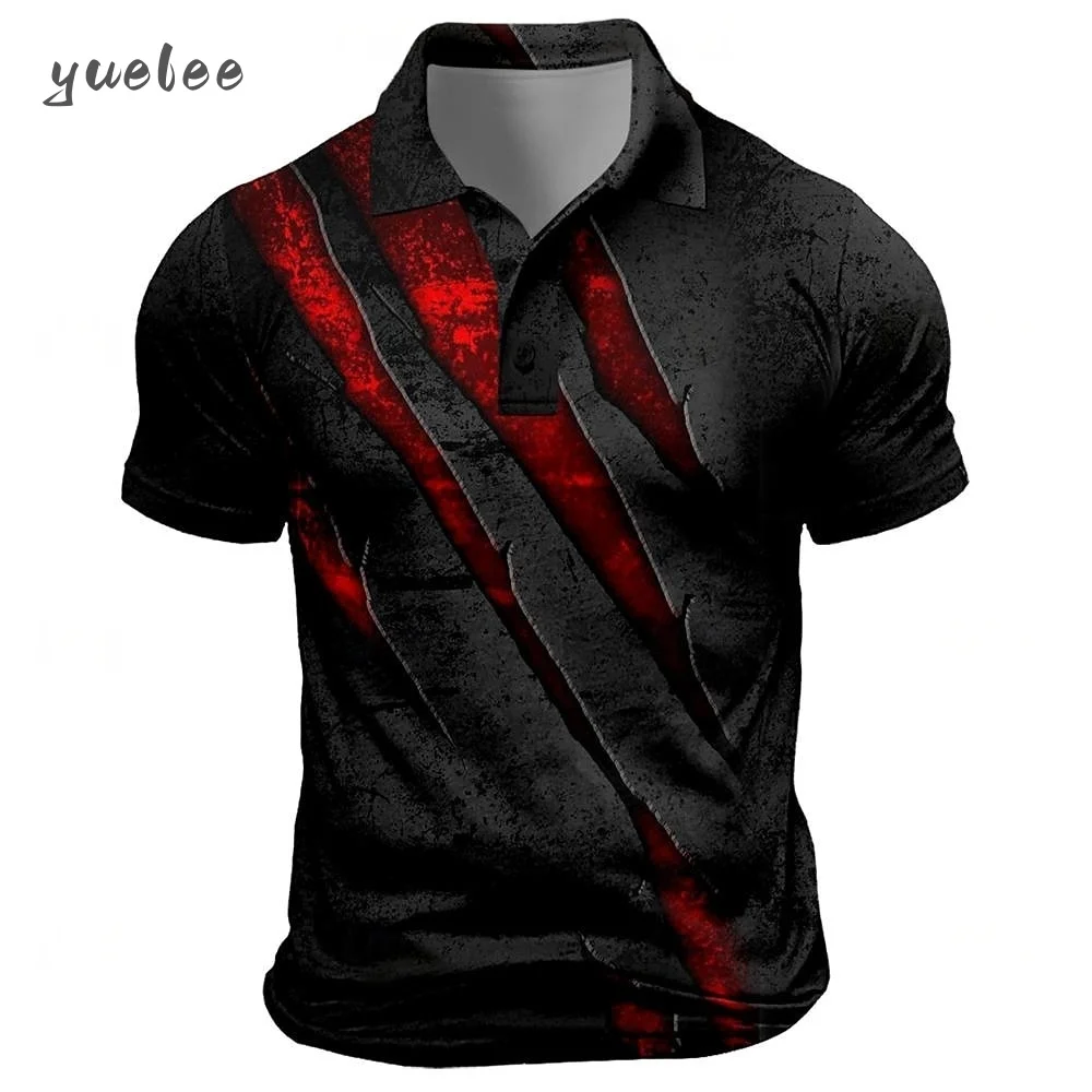 

Men's Polo Shirt Vintage Fashion Breathable Men's Short Sleeved Tee Casual Loose Men's Clothing Trend Casual Men's Polo Clothing
