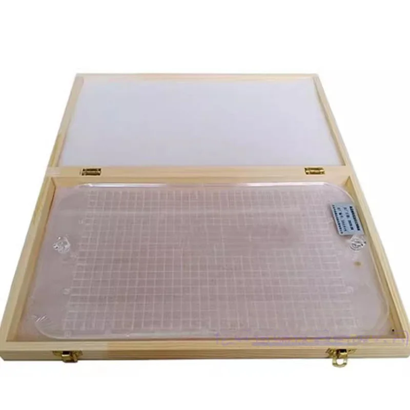 Insulation bonding area ratio grid plate - transparent plate for building energy saving measurement and wall peeling test