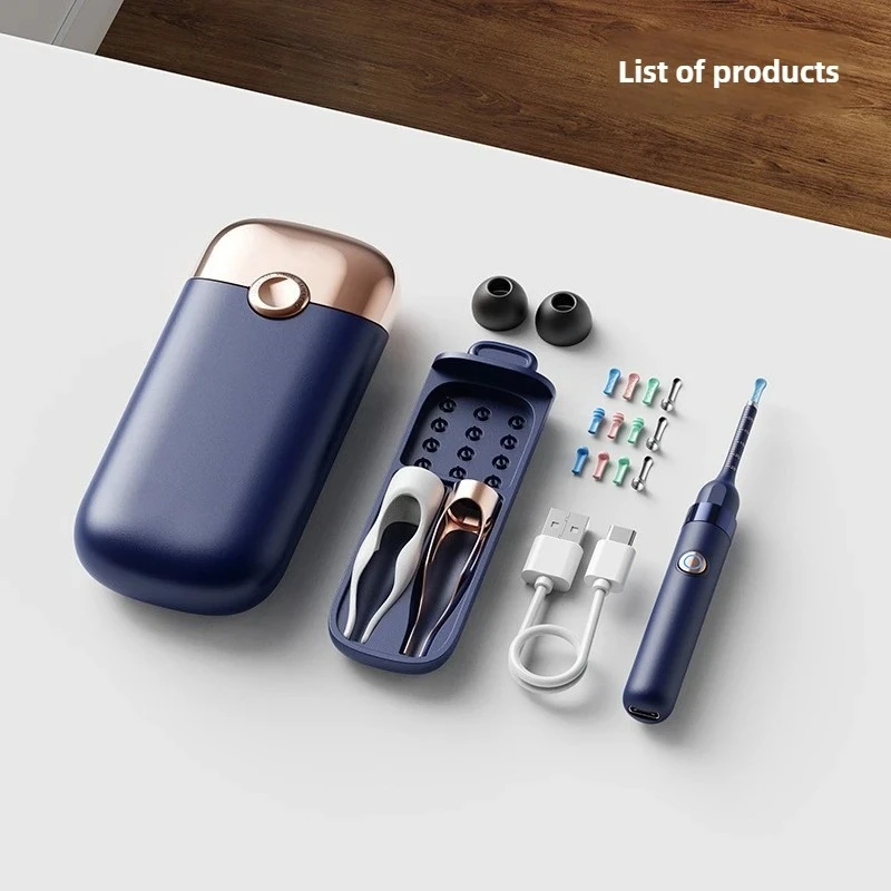 Customizable Visual Ear Wax Cleaner with HD Camera Endoscope Wireless WiFi Ear Cleaning Tool for Home Use Ear Wax Remover