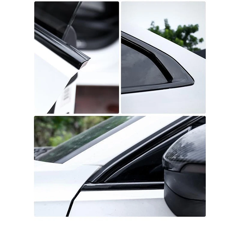 Car Accessories FIT For Volkswagen Arteon VW CC 2019-2023 stainless steel Black Car Window Sill Trim Molding Cover trim 10PCS