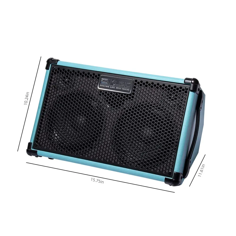 Coolmusic-BP40D 80W Acoustic Amplifier, Outdoor Performance Guitar Speaker, AMP, Busk Musical Instrument, Reverb Chorus Delay