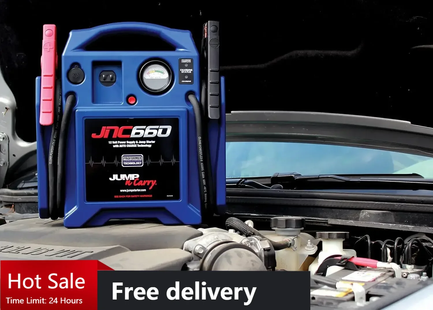 ราคาพิเศษ! เครื่องช่วยสตาร์ทรถยนต์ Jump-N-Carry JNC660 1700 แอมป์สูงสุด 12 โวลต์