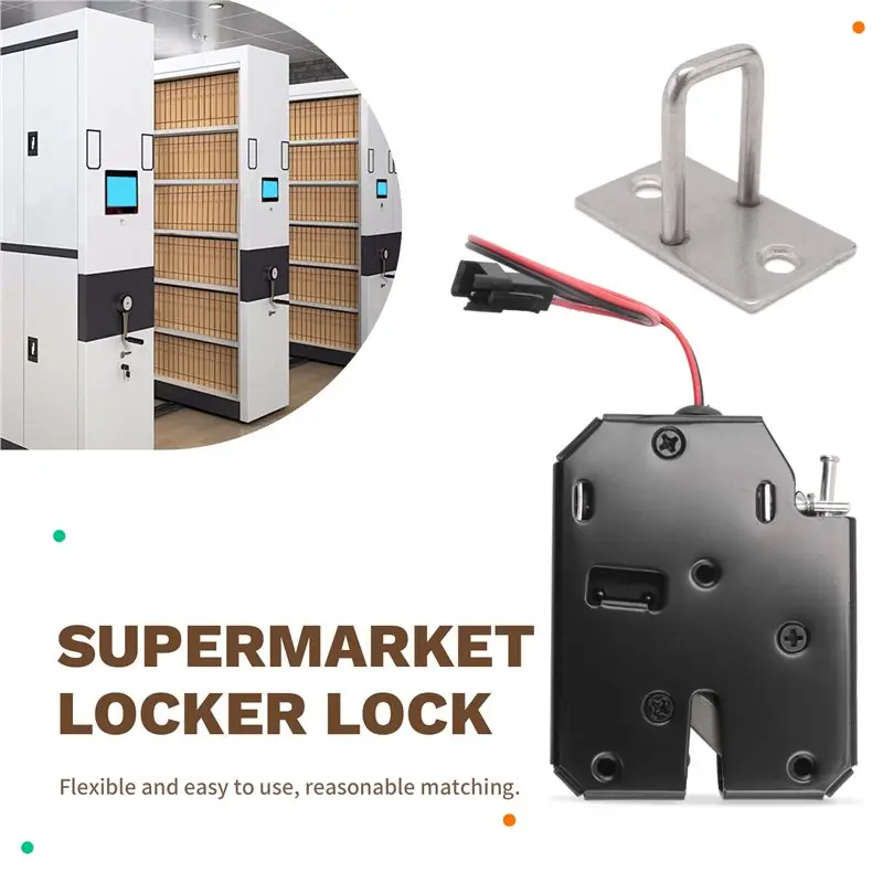 A92Z 12V 2A Electric Magnetic Lock 150KG/330Lb Fail Safe Holding Force Electromagnetic Door Access Control System Cabinet Boxes