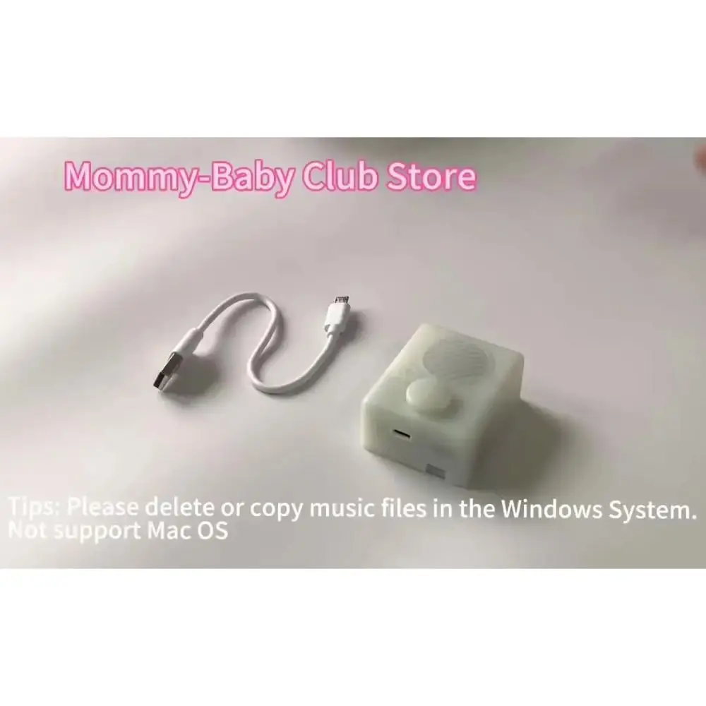 2024 Button Play Music Box 4M Memory DIY Doll Sound Box USB Adjustable Volume Message Machine