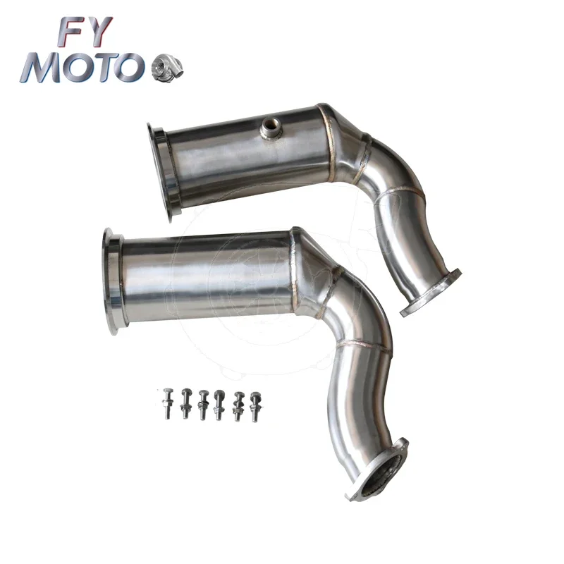 Exhaust Catted Downpipe For Porsche Cayenne Turbo S E-Hybrid / Cayenne Turbo S E-Hybrid Coupe 4.0 680hp 2019+