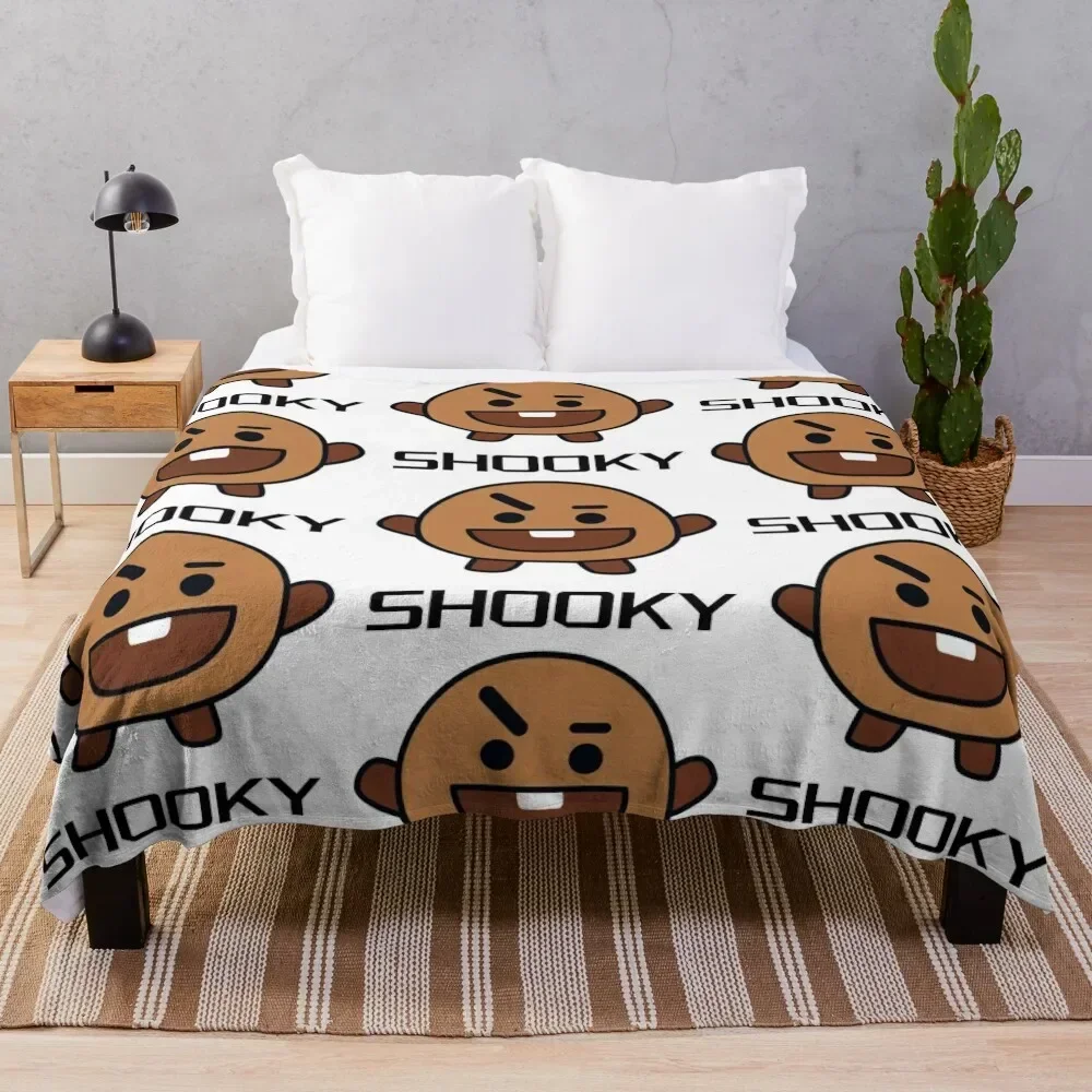 

Shooky Throw Blanket Cute Plaid heavy to sleep Soft Beds Blankets