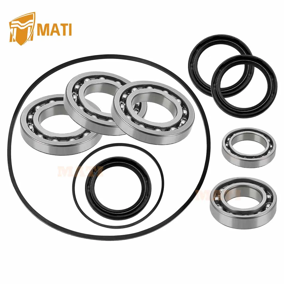 Front Differential Gearcase Bearing Seal Kit for Polaris RZR 800 2008-2010 RZR 800 S 2009-2010 RZR 800 4 2010 2203729 3234390