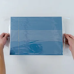 Confezione regalo da 100 pezzi filo dorato pellicola termoretraibile trasparente Bopp scatola per sigarette pellicole sigillanti in plastica imballaggio pellicola termosaldante