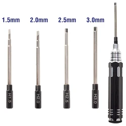 4 in 1 1.5mm 2.0mm 2.5mm 3.0mm Hex Screwdriver Metal Tool Kit Set for RC Model