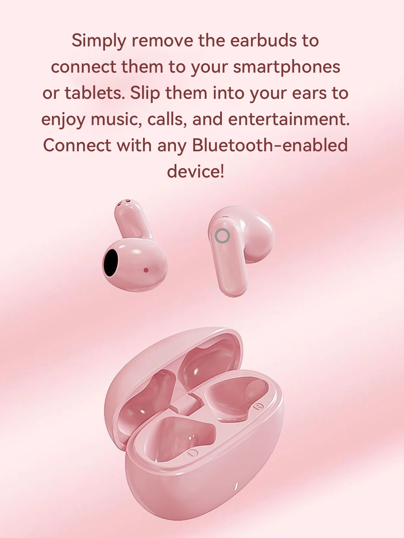 سماعات أذن بلوتوث TWS ميكروفون لاسلكي مع خاصية إلغاء الضوضاء داخل الأذن تصميم رياضي لاسلكي اختيار مثالي للهدايا