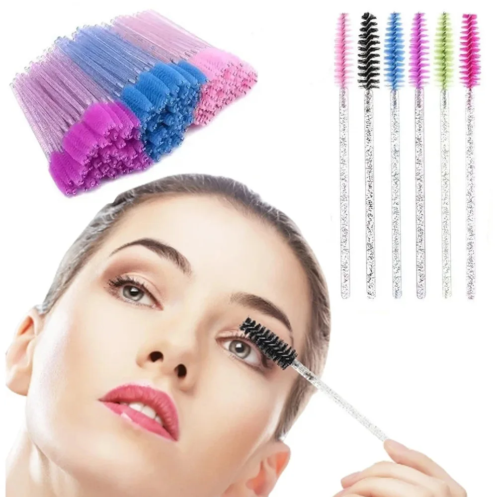 فرشاة الرموش والحواجب الكريستالية لا تحتوي على سباندكس، مريحة لتطبيق ماسكارا الرموش وتمديد الرموش #1