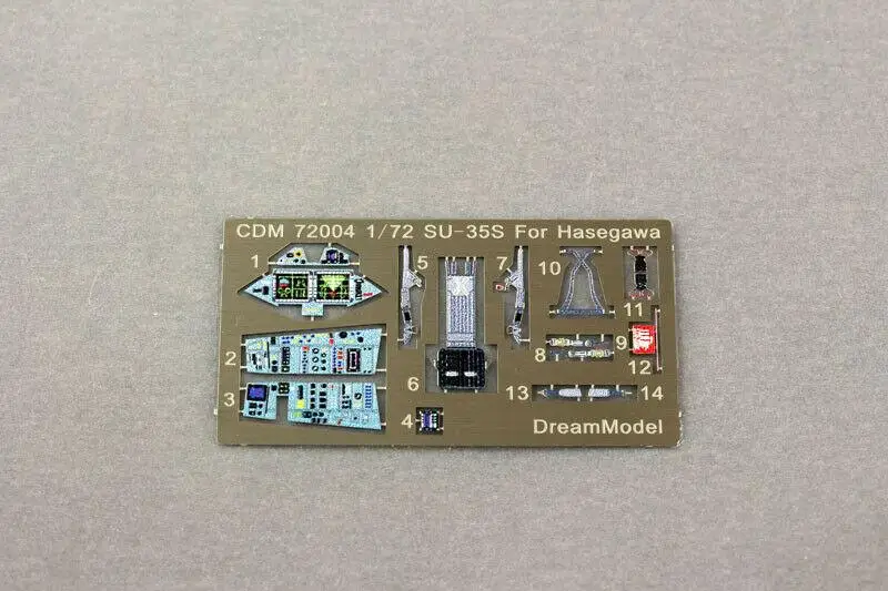 

Dreammodel 72004 1/72 Color PE Su-35 Su-35S Cockpit Detail Update for Hasegawa