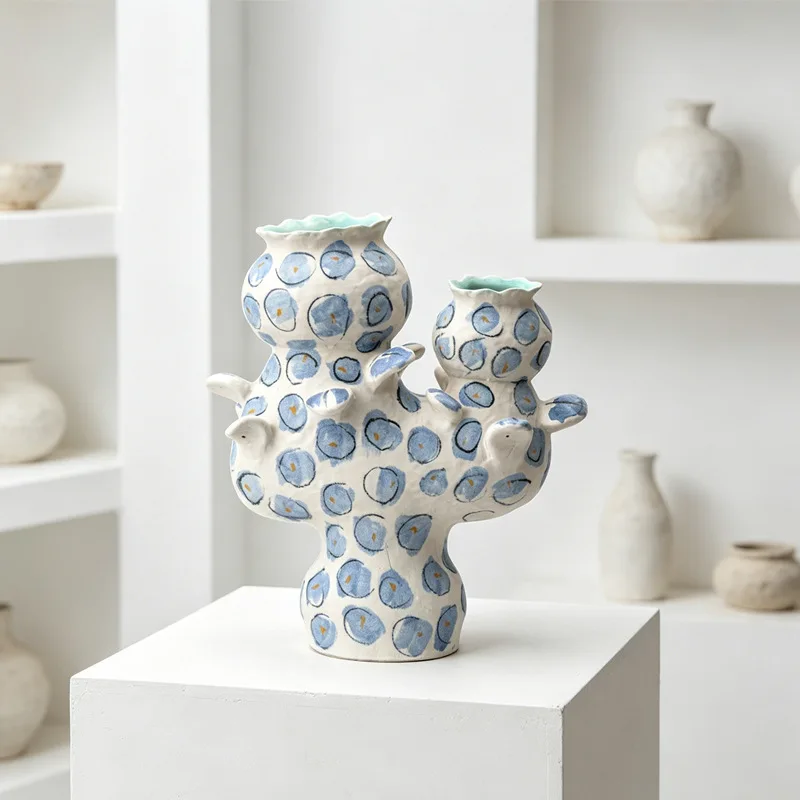 CX modern creative art ceramic vase Jingdezhen special-shaped flower ware
