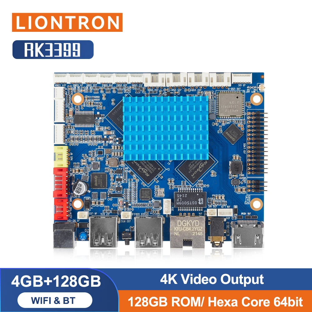 NEW Liontron Rockchip RK3399 Single Board Computer ARM Embedded Industrial IoT Motherboard All in one PC linux operating system