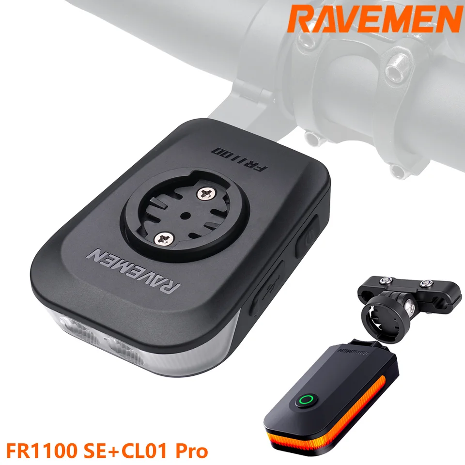 RAVEMEN FR1100 SE Bike Headlight with CL01 Pro Taillight