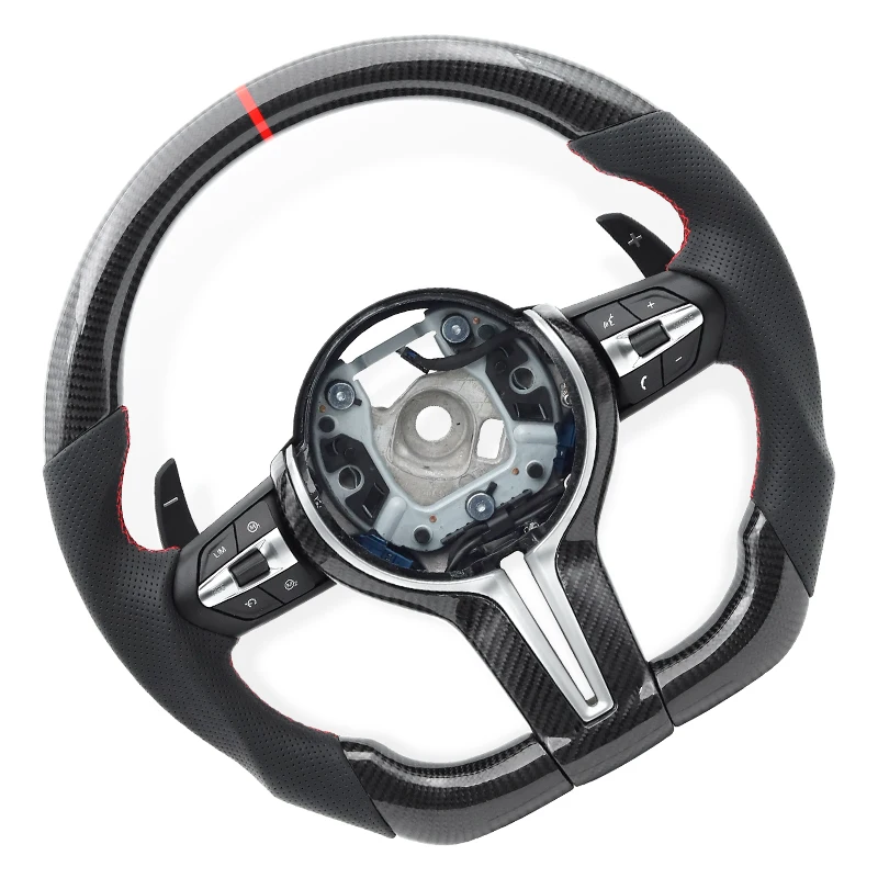 

Car M Sport Steering Wheel Fit For BMW F30 F10 F32 F36 F20 E90 E91 E92 E60 E61 M3 M5 Steering Wheel Carbon Fiber Car Accessories