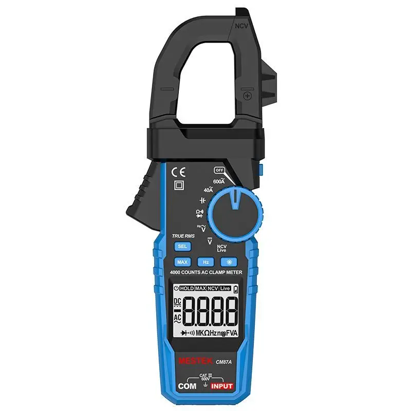 600A high current clamp meter accurate power measurement digital display multimeter true RMS electrical special CM87A