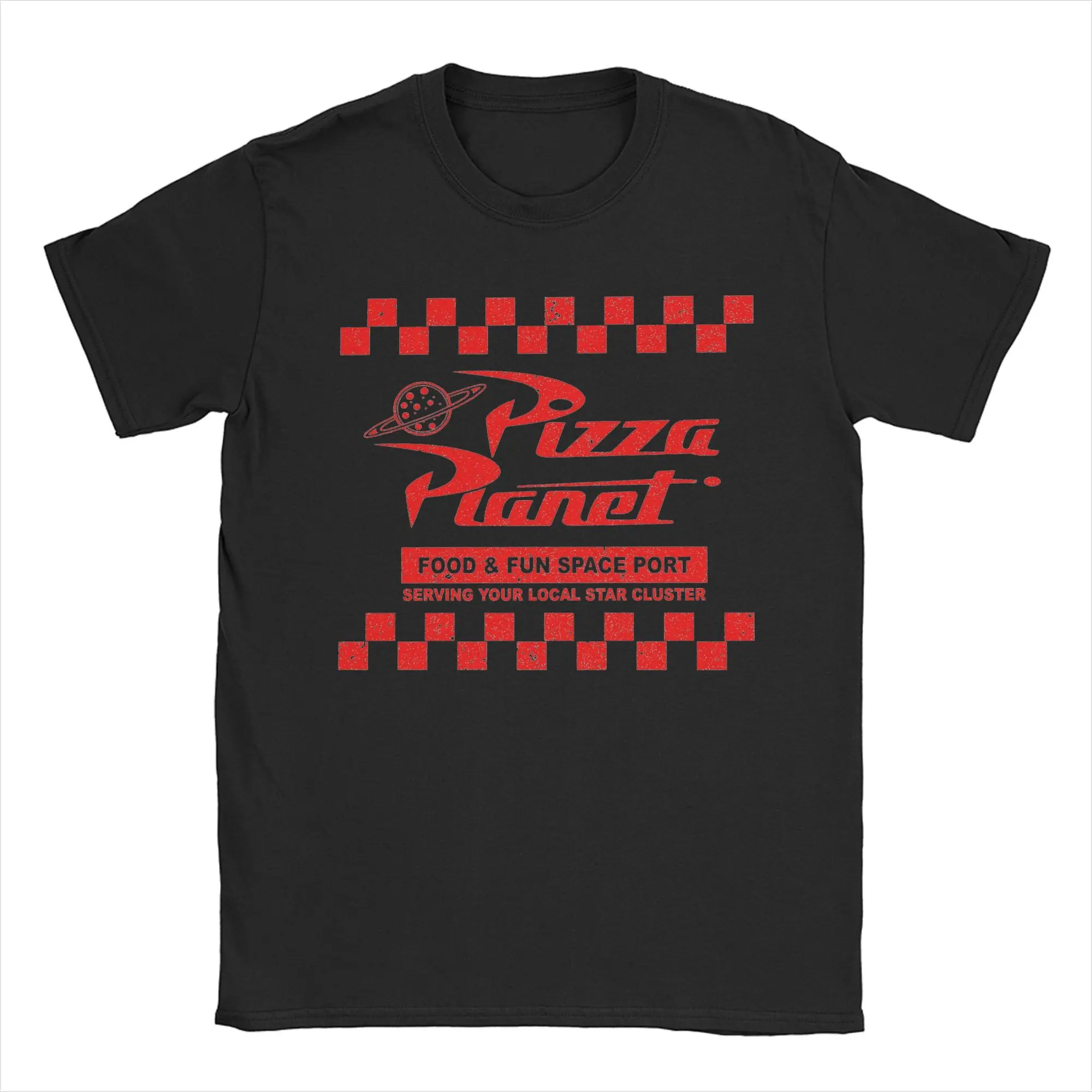 Pizza Planet Lts Toy Story T Shirt for Men Pure Cotton Funny T-Shirts Crewneck  Tee Shirt Short Sleeve Clothes Birthday Gift