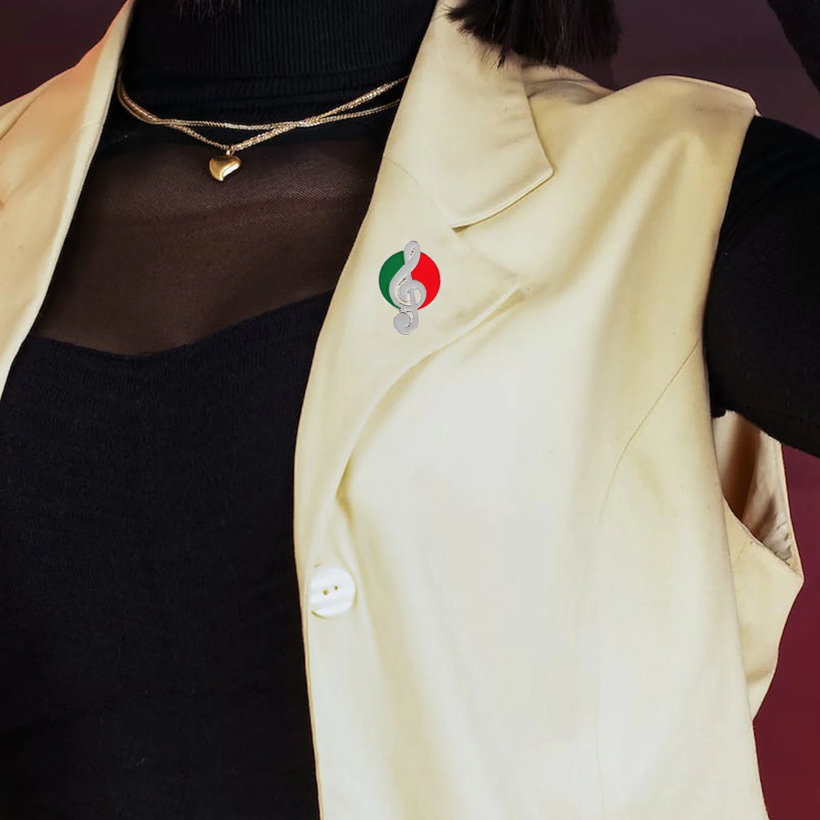 

Musical Instrument Brooch Enamel Pins Funny Brooches for Women Guitar Ghost Lapel Accessories