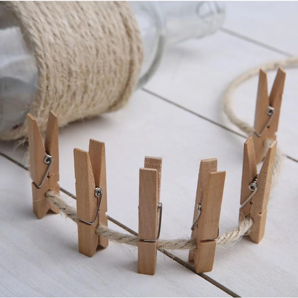 

5000PCS Mini 25/35/45/60/72 MM Natural Wooden Clips Photo Clamp Clothespin DIY Wedding Party Craft Decoration Clip Pegs