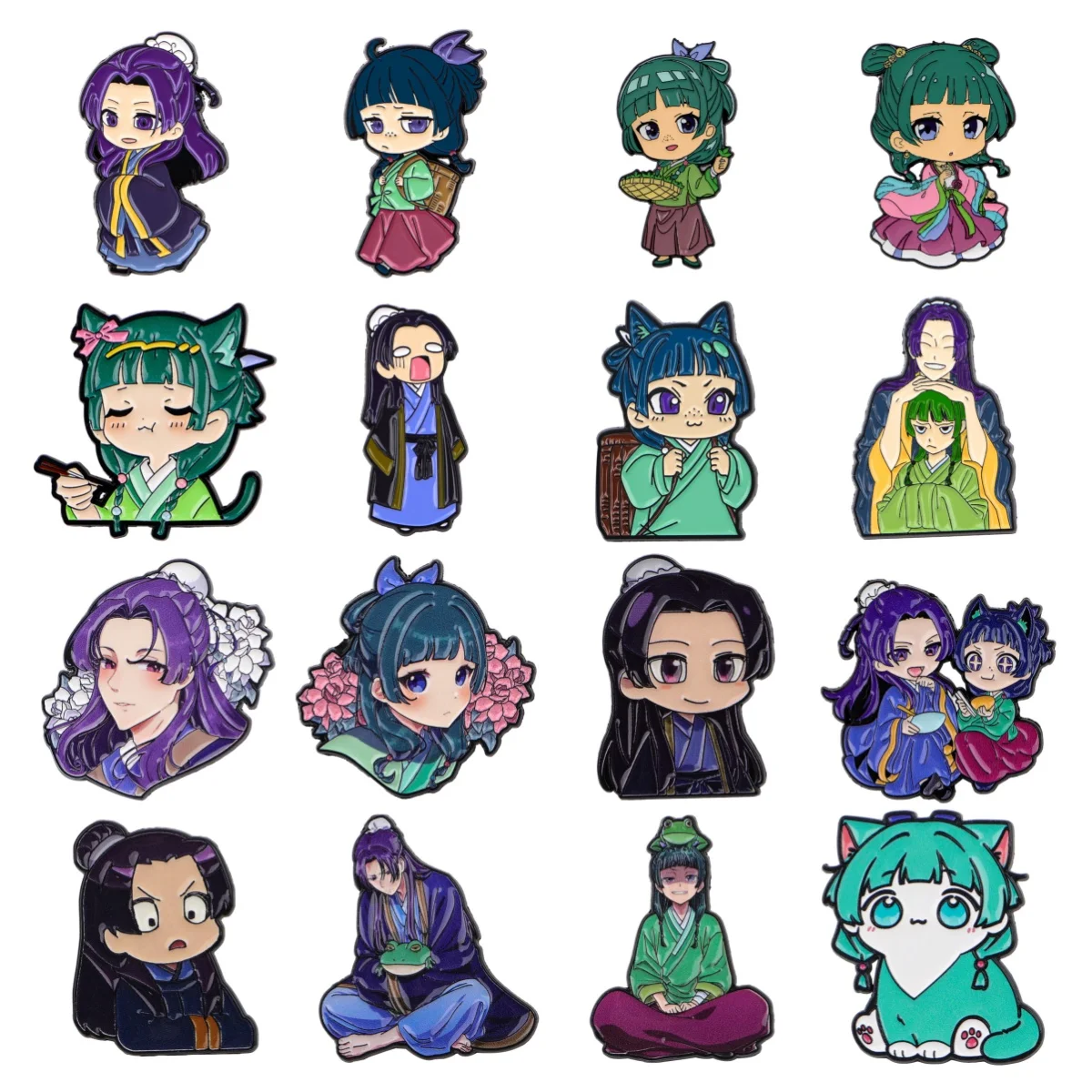Bonito anime menina esmalte pinos japonês mangá emblema na mochila lapela pino traje moda feminina masculino acessórios jóias presentes