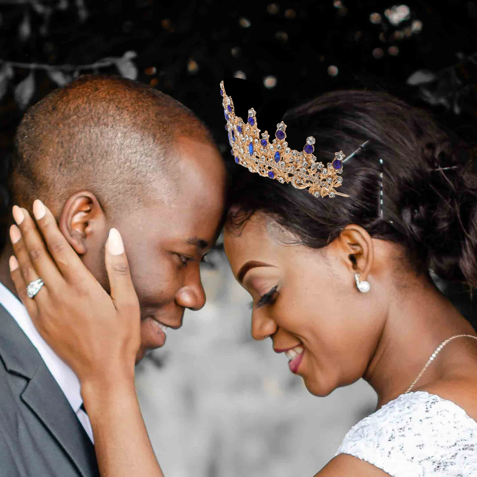 

Rhinestone Crown Tiaras Headpieces Wedding Hair Headdress for Bride Bridal Accessories Women