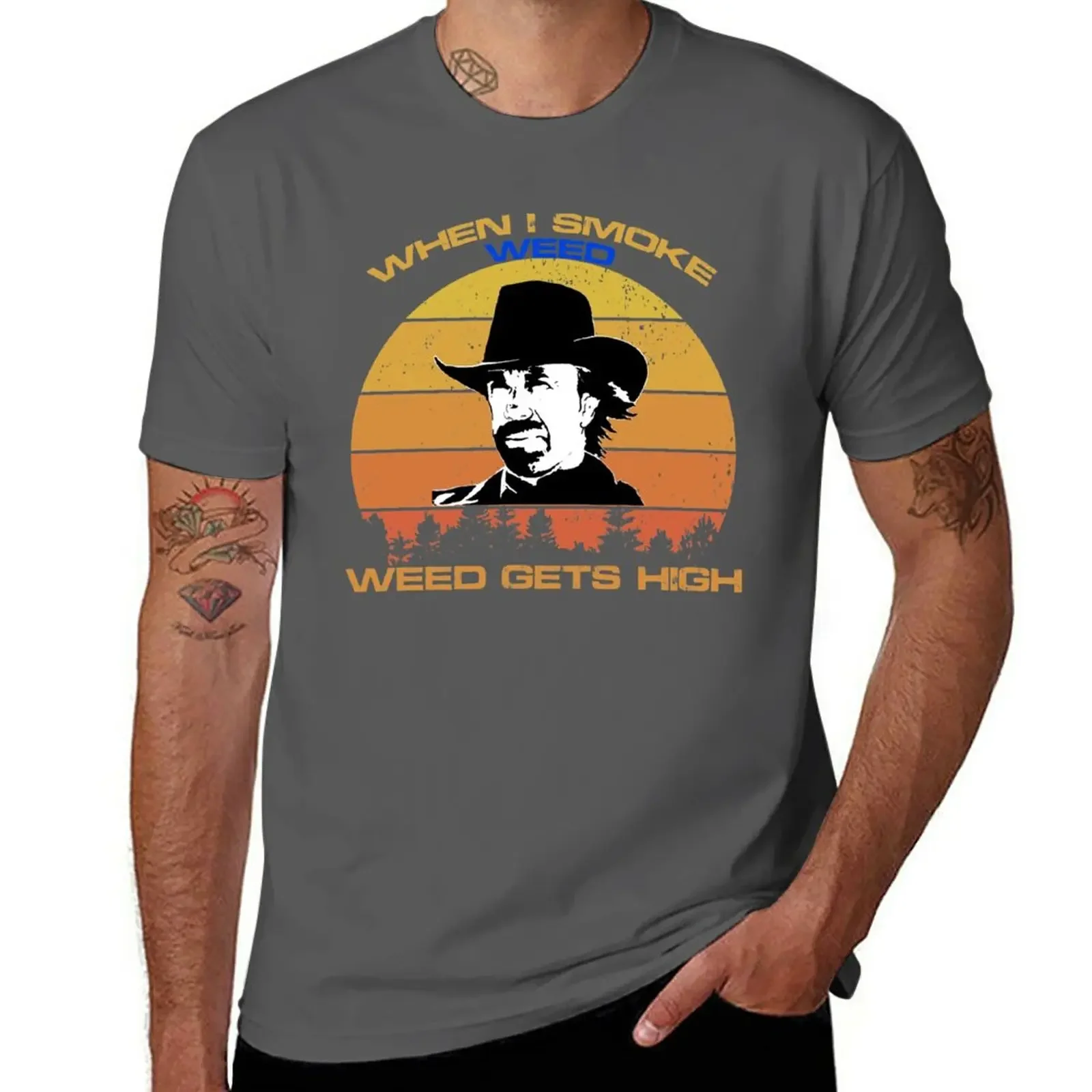 Chuck Norris | Walker Texas Ranger Funny T-Shirt plus sizes customs mens graphic t-shirts hip hop