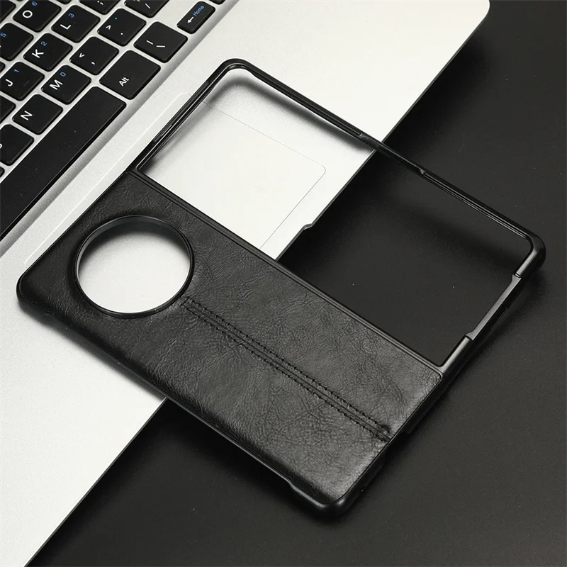 For Tecno Phantom V Fold Case Suture Soft Edge PU Leather Hard Phone Cover For Tecno Phantom V Fold Case