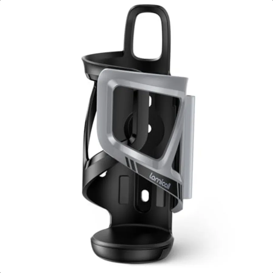 

Lamicall Bike Water Bottle Holder [Tracker Storage] [Adjustable Spring Design] Bike Cup Holder Bicycle Drink Cage Cycling Bike