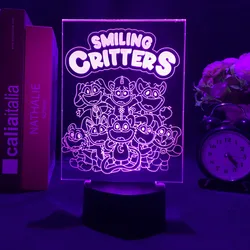 Gra uśmiechnięte zwierzęta 3D LED Nightlight Bubba Bobby Craftycorn Kickin Chicken Picky Piggy DogDay Figurka Prezenty urodzinowe dla dzieci