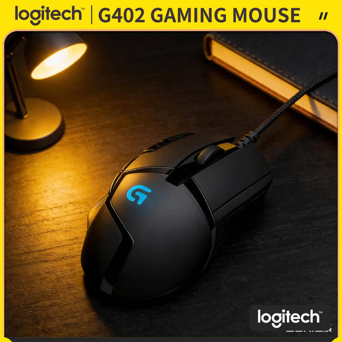 

Logitech G402 Gaming Mouse 4000 DPI 8 Programmable Buttons 500 IPS Speed 1ms Report Rate Anti-Slip Design for PC Gamers