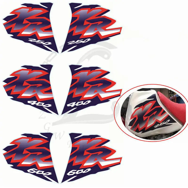 XR Motorcycle Fuel Tank Decals For Honda XR250 XR400 XR600  XR 250 400 600Edition Waterproof Stickers Top Side Protection Decals