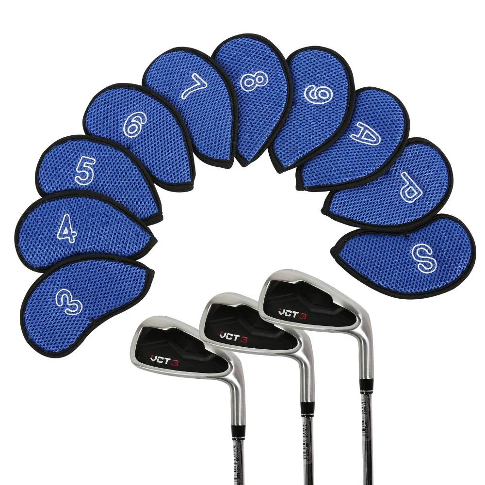 Covers Set With Number Design Iron Wedge Protector Mesh Golf Headcovers Protector Case Golf Iron Headcover Spider Head Cover