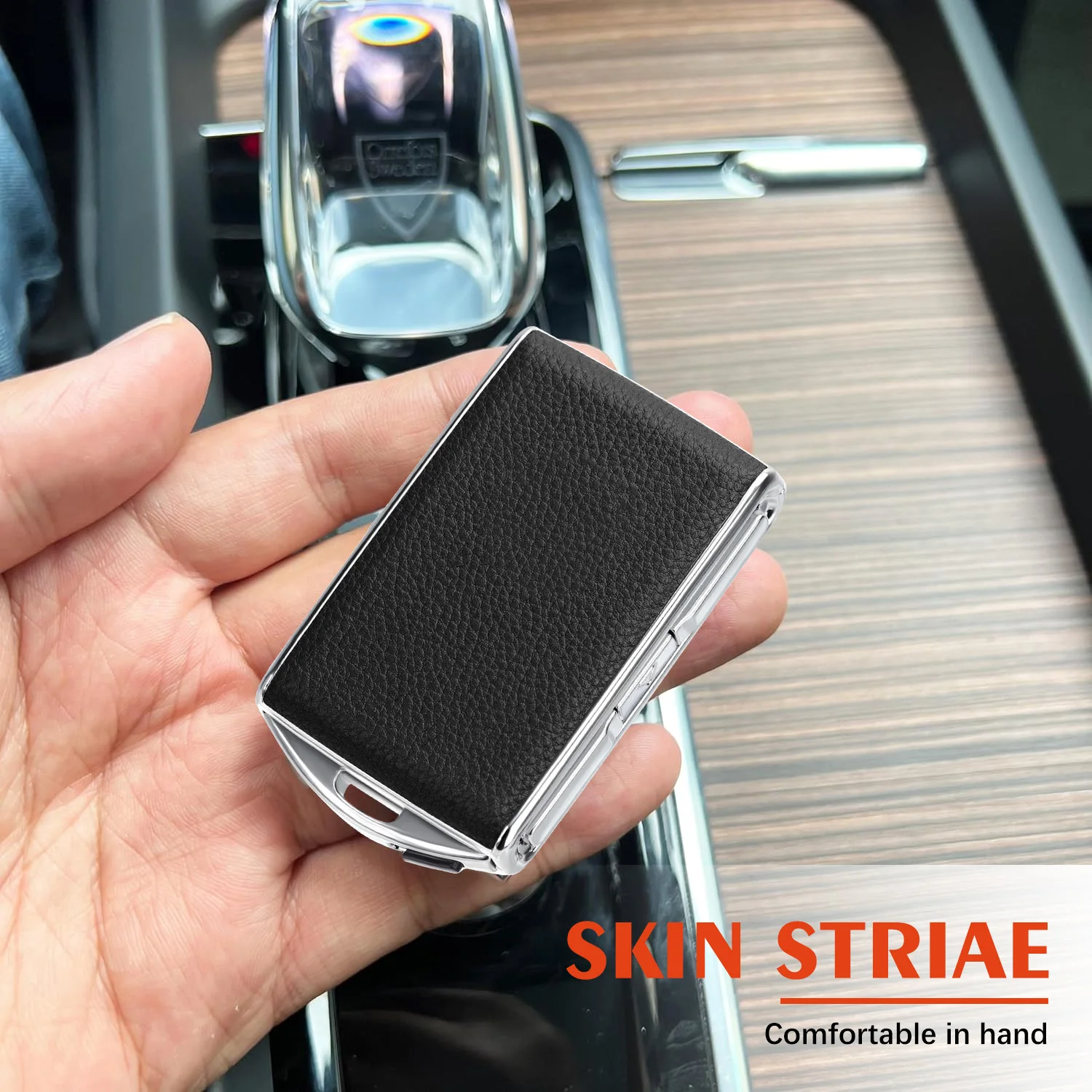 Zinklegierung Autoschlüssel-Hülle mit Geschenkbox & Schlüsselanhänger für Volvo S60 S90 XC40 XC60 XC90 V60 V90 C30 Polestar 1 2 3 – Detail 5