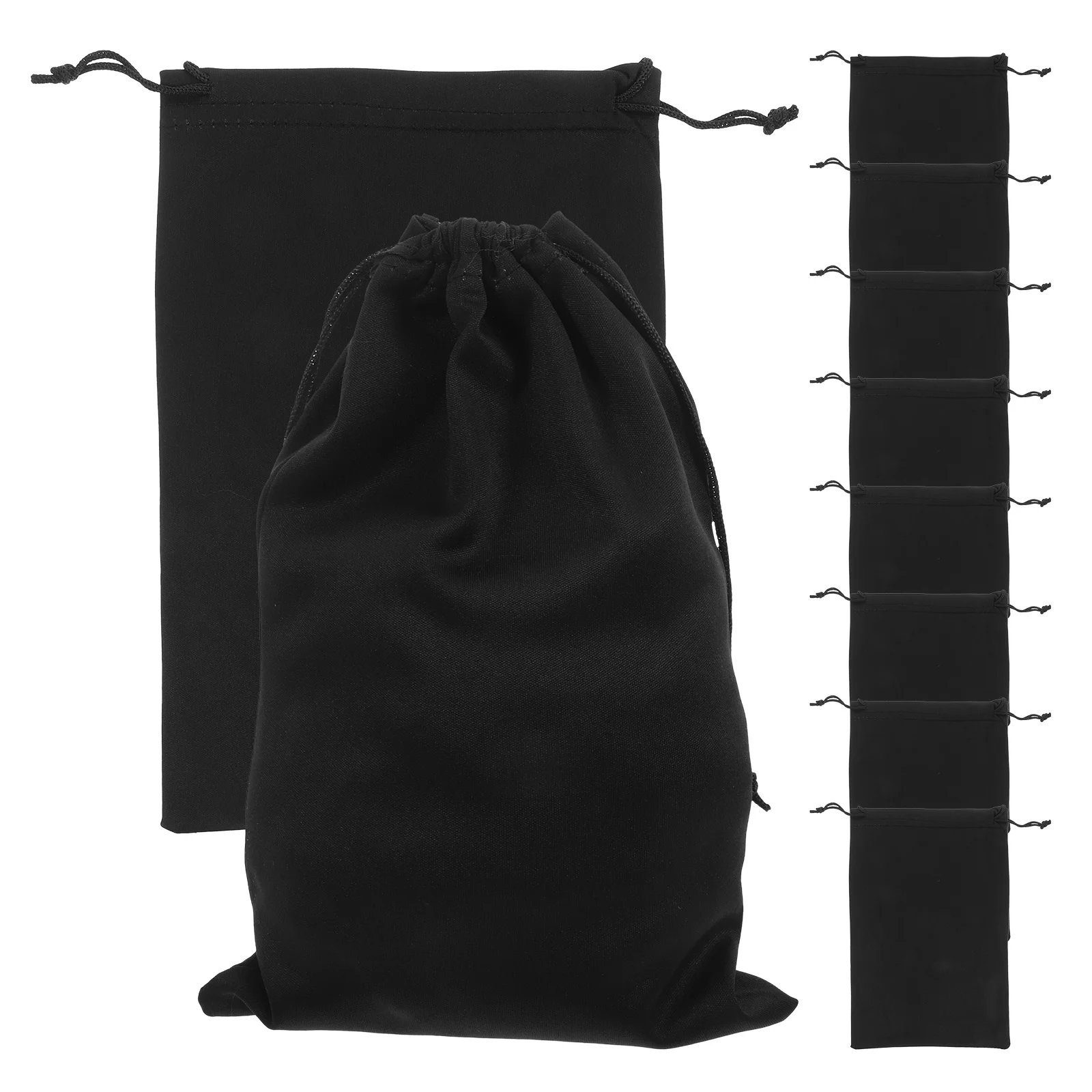 

10 Pcs Ski Goggles Drawstring Pocket Bag Storage Mask Carrying Pouch Glasses Black Sleeve Child