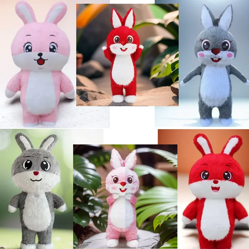 

Inflatable Rabbit Inflatable Clothing Polar Bear Panda Mascot Clothing Cartoon Street Fun Party Role Playing Plush Doll