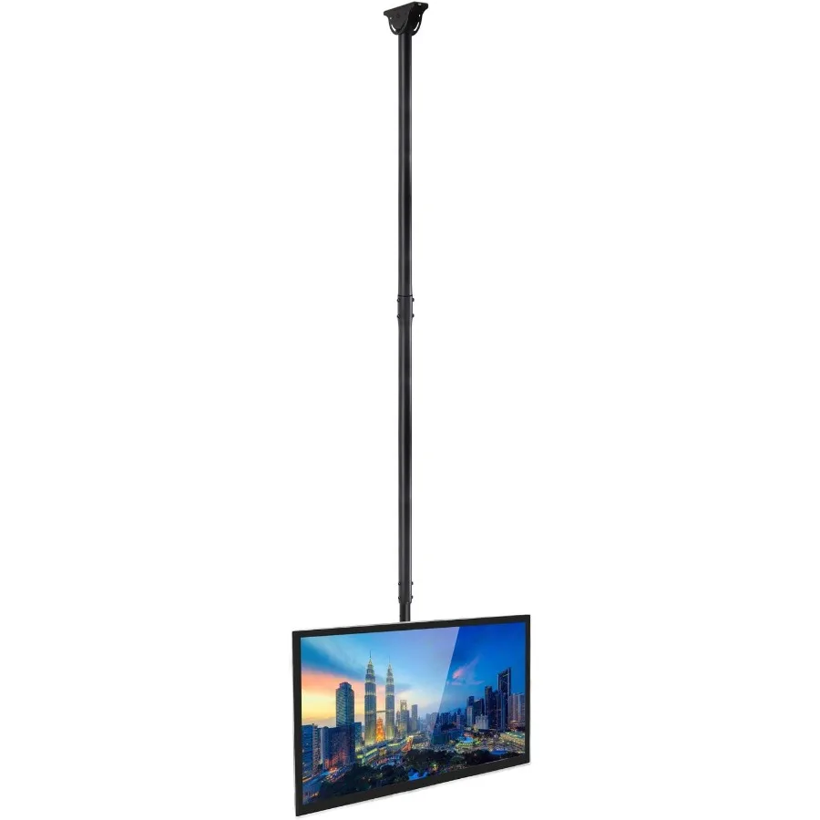 Extra Long Ceiling TV Mount Bracket 10 Feet Long for 40 42 47 50 55 60 70 Inch Flat Panel Televisions Adjustable Height Telesco