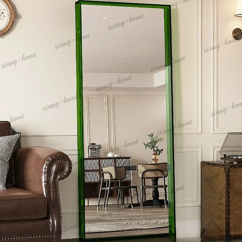 LJY Long Aesthetic Mirror Modern Decoration Makeup Girls Living Room Nordic Mirror Korean Style Luxury Spiegel Wand Home