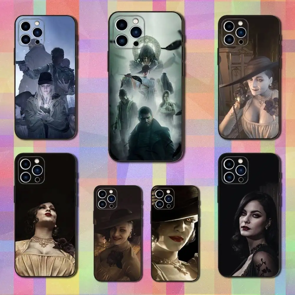 

R-Resident Game E-Evil-8 Phone Case For iPhone 16,15,14,13,12,11 Plus,Pro Max,XS,X,XR,SE,Mini,8,7,Soft Silicone Black Cover