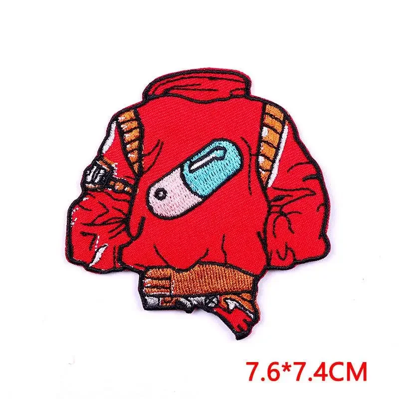 50Pcs Bulk Embroidered Patch Iron On Patches for Clothing Sweatshirt Clothes Stickers Fabric Sewing Thermal Adhesive Applique