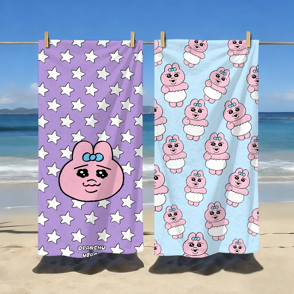 Cute O-Opanchu Fashion U-Usagi Towel Soft Pool Gift For Travel Gym Shower Camping Quick Dry Sports Large Beach Towels