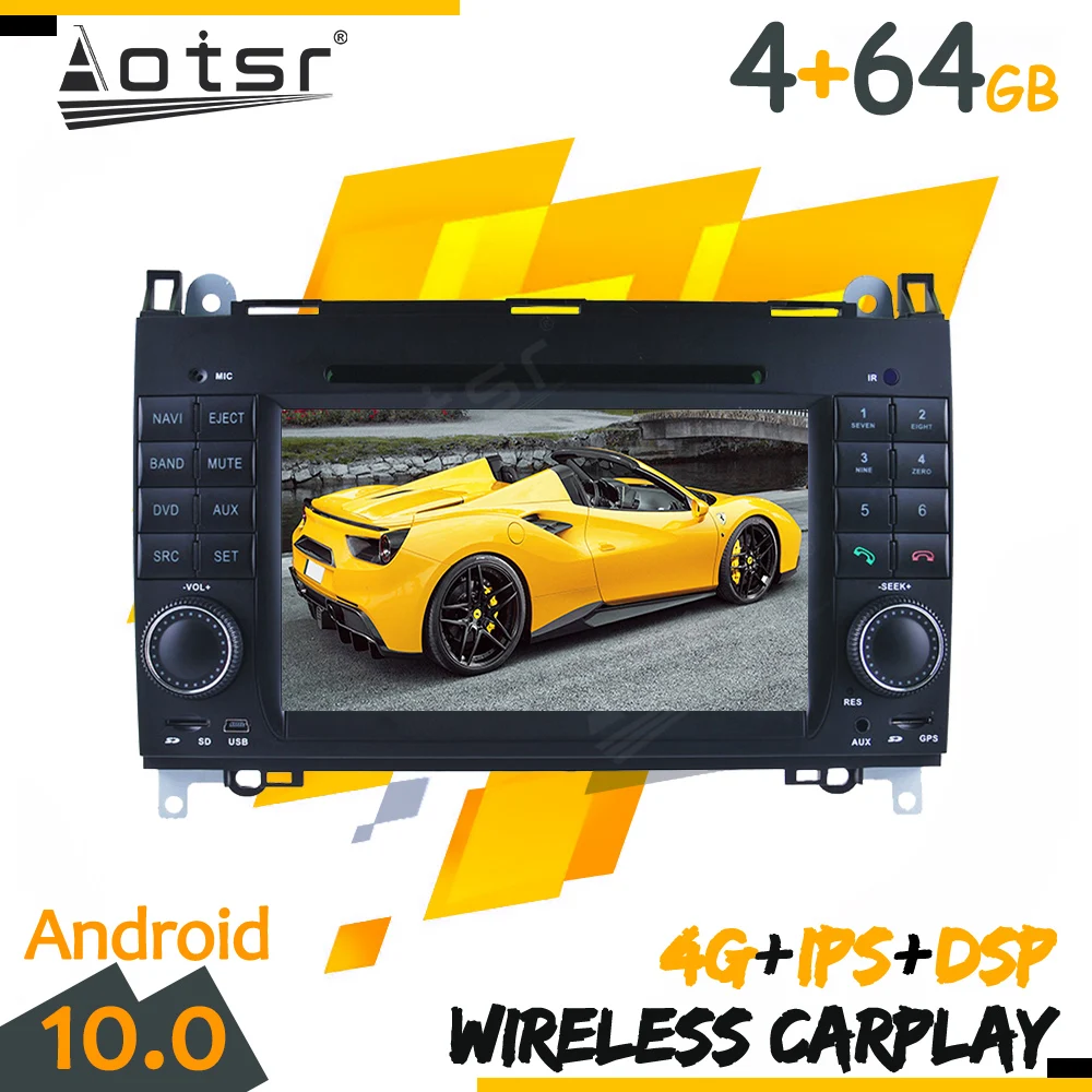 Lizpofly Android Car Radio For Mercedes-Benz A-Class W169 B-Class W245 2004-2012 CarPlay GPS Multimedia Stereo Head Unit