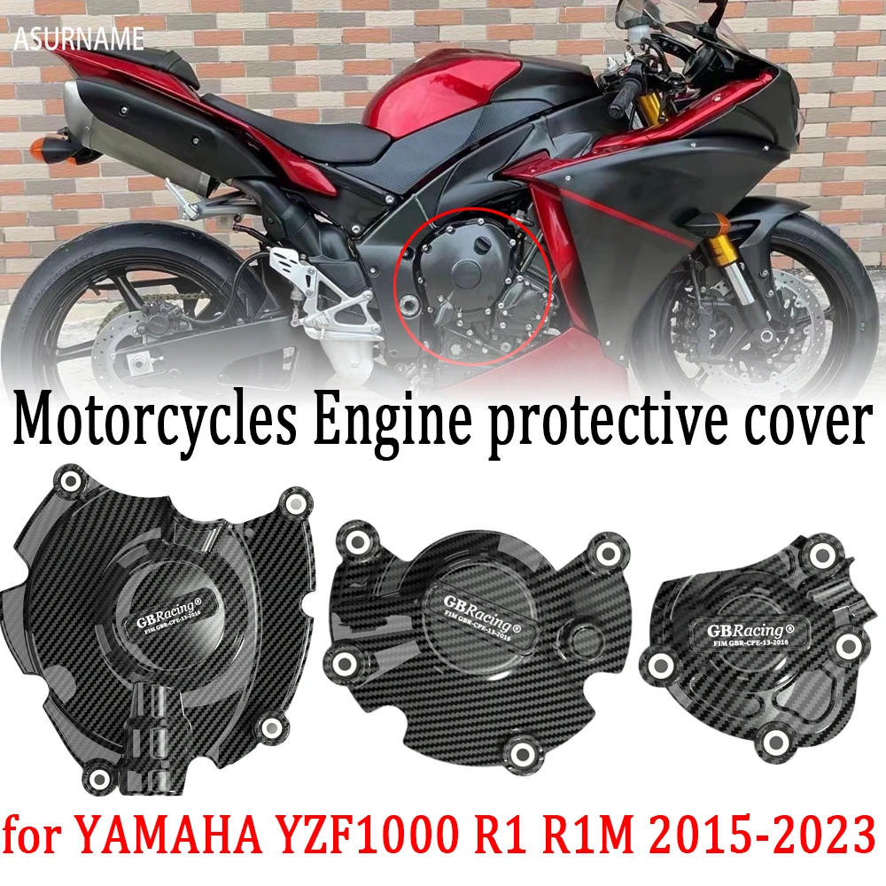 

FOR YAMAHA YZF 1000 YZF1000 R1 R1M 2015-2023 carbon fiber printing Motorcycles Accessories Engine Cover Protection Case