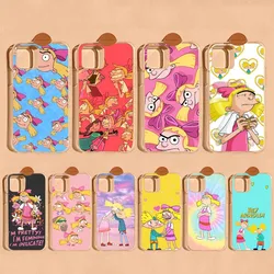 Hey Arnold Helga Bonito Phone Case For IPhone 16 15 8 7 6 6S Plus X SE XR XS 14 11 12 13 Mini Pro Max Mobile Case