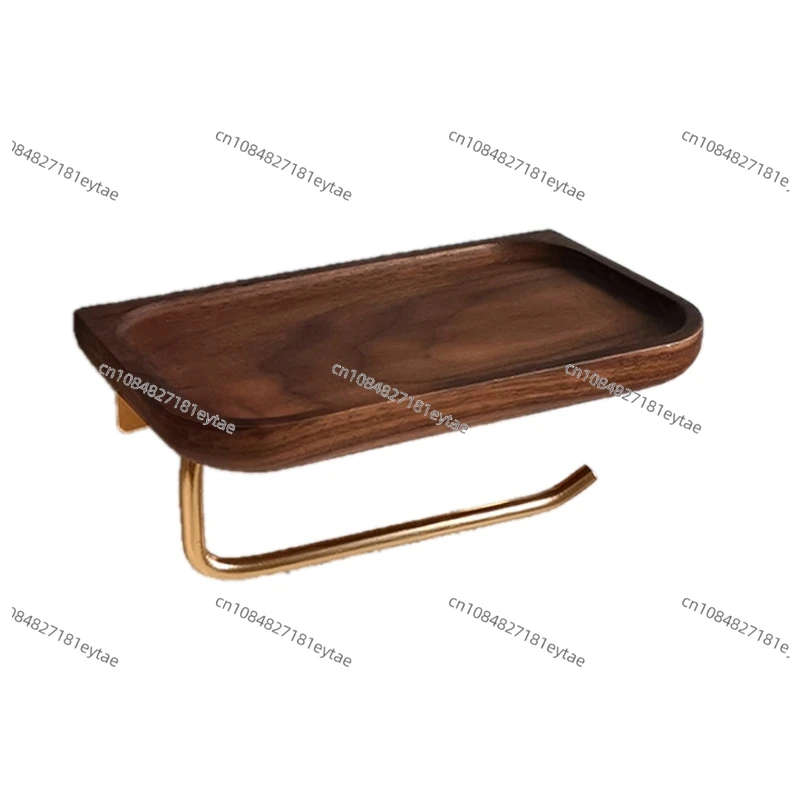 Walnut Wooden Paper Towel Rack Roll Tissue Holder Holders Storage Containers Household Toilet Racks Bathroom Shelves